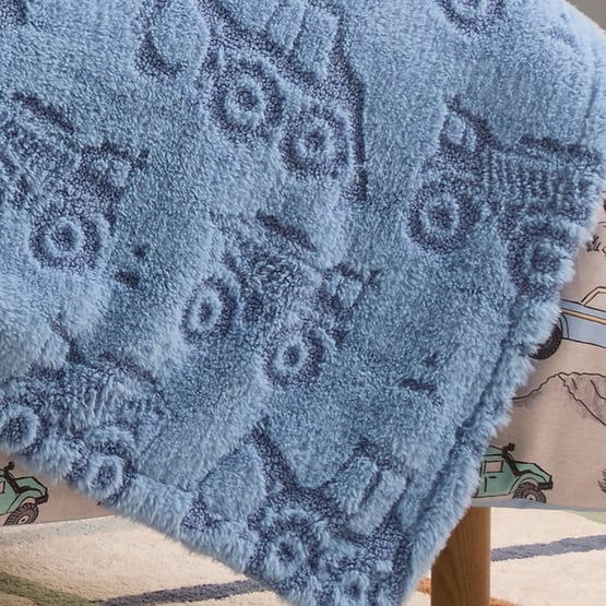 Estonia Blue Vehicles Blanket