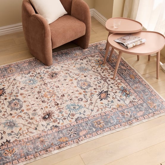 World's Softest Blue Haze Washable Rug