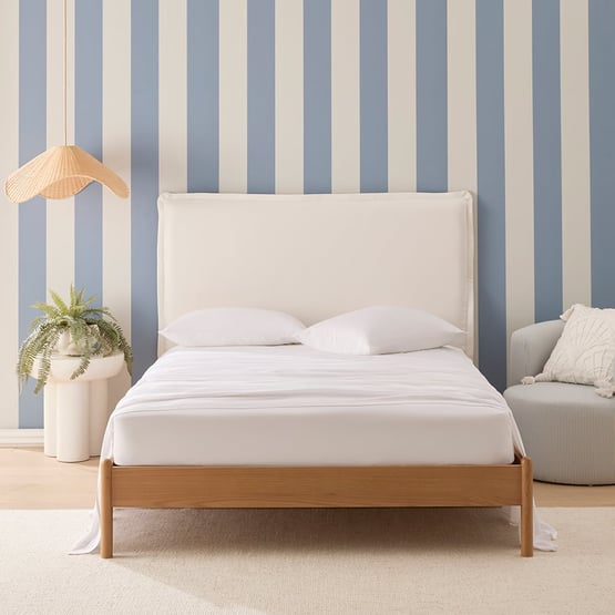 Washed Bamboo Linen White Sheet Set