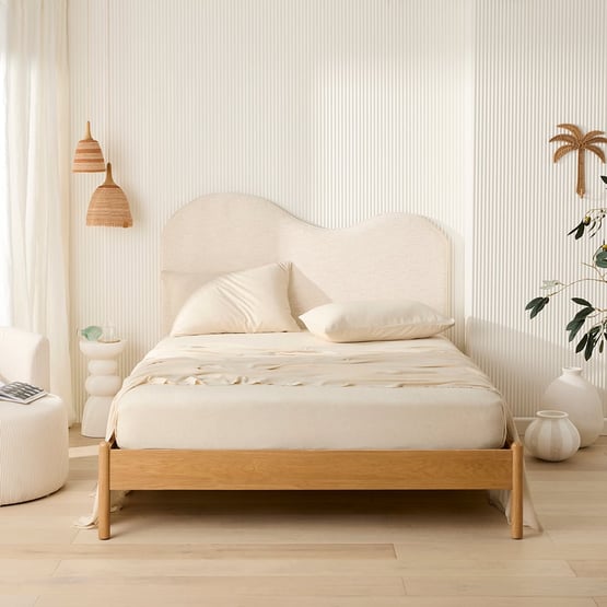 Washed Bamboo Linen Natural Sheet Set