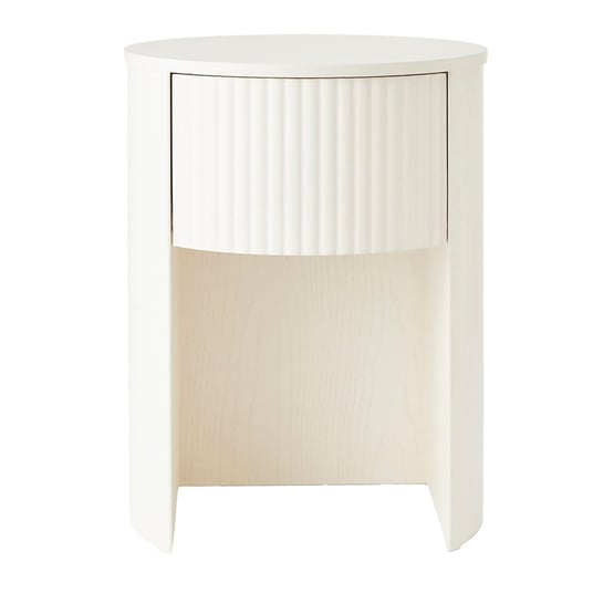 Georgia White Bedside Table