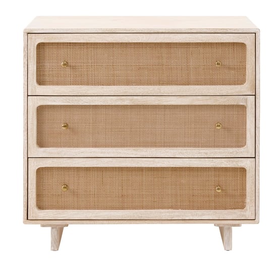 Seattle White Wash 3 Drawer Chest