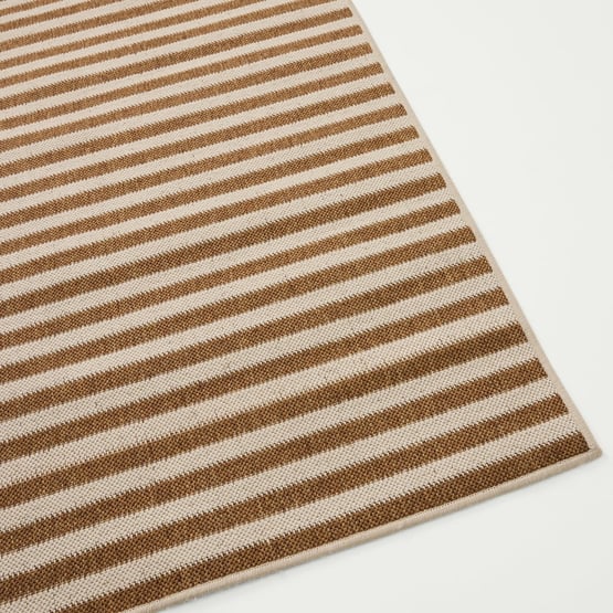 Soho Sand & Ivory Stripe Indoor & Outdoor Rug