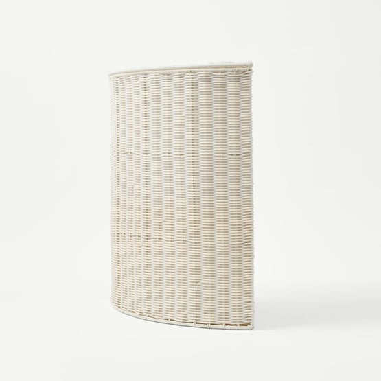 Lydia White Corner Laundry Storage