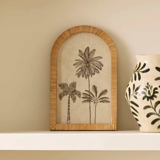 Oasis Jungle Palm Arch Wall Art