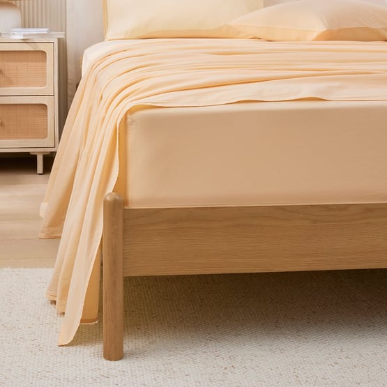 Stonewashed Cotton Butter Sheet Separates