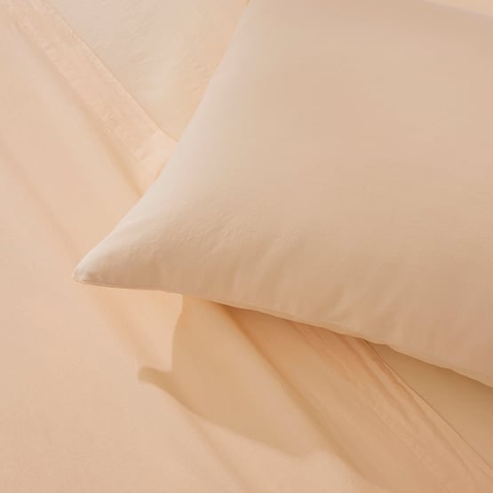 Stonewashed Cotton Butter Sheet Separates