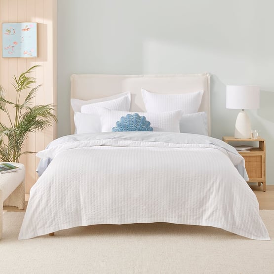 Victoria White Matelasse Quilt Cover Separates