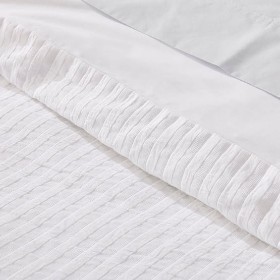 Victoria White Matelasse Quilt Cover Separates