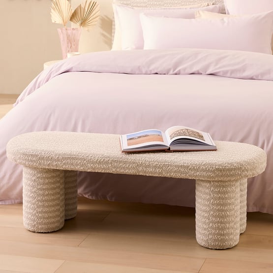 Paloma Parchment Bench Seat