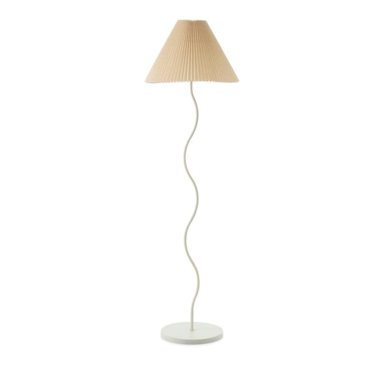 Catalina Coconut Milk & Linen Floor Light