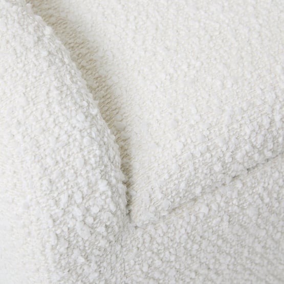 White Boucle Blanket Box