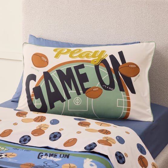 Play Game On Kids Text Pillowcase