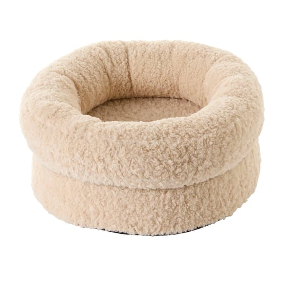 Milo Natural Sherpa Cat Bed