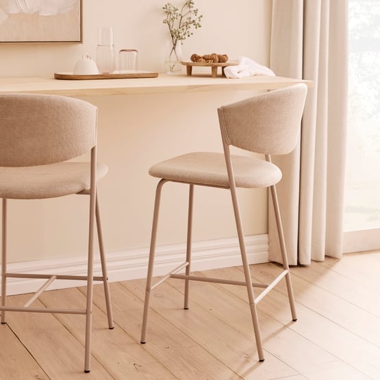 Malone Beige Counter Stool
