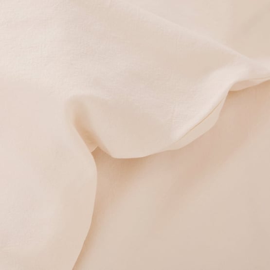 Stonewashed Cotton White Pebble Cot Quilt Cover Set