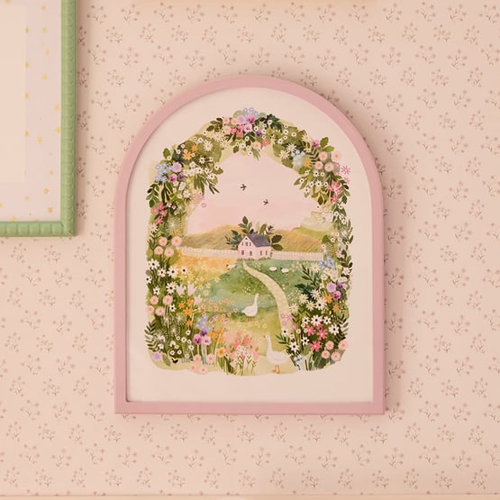 Heirloom Arch Floral Cottage Wall Art