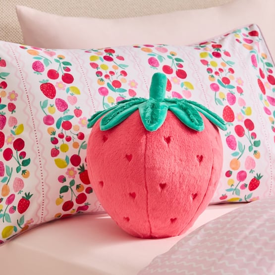 Furry Strawberry Cushion