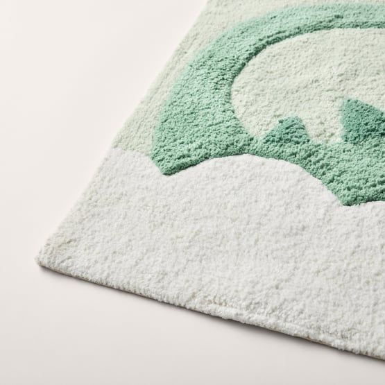 Dino Splash Green Bath Runner