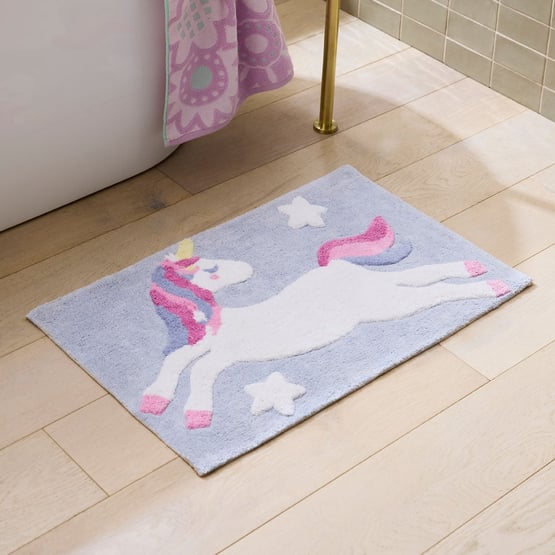 Unicorn Dreams Lilac Bath Mat