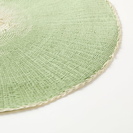 Orla Grass Green Woven Placemat Pack of 2
