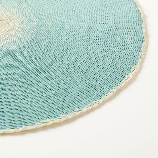 Orla Sea Blue Woven Placemat Pack of 2