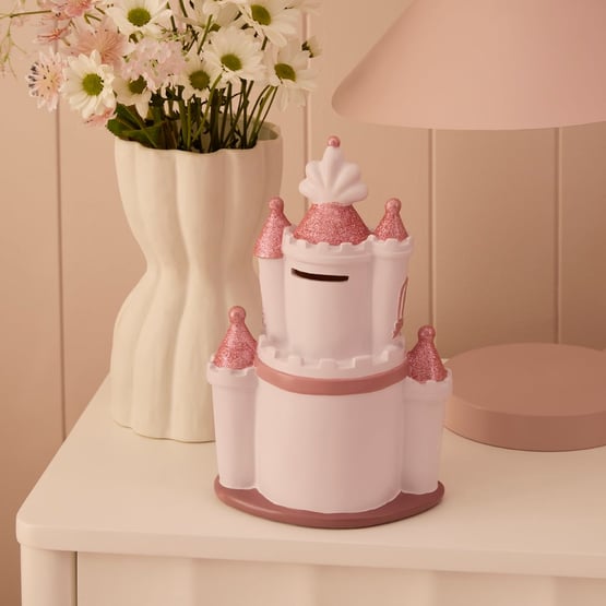 Princess Castle Pink Money Box