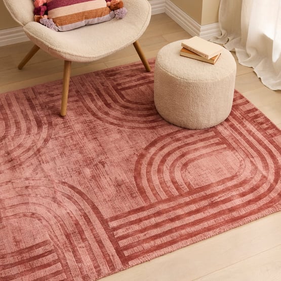 Geraldine Rosa Viscose Rug