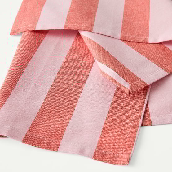 Ava Red & Pink Stripe Napkins Pack of 2