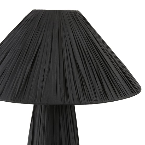 Paper Raffia Black Table Light