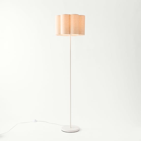 Cliveden Linen & White Floor Light