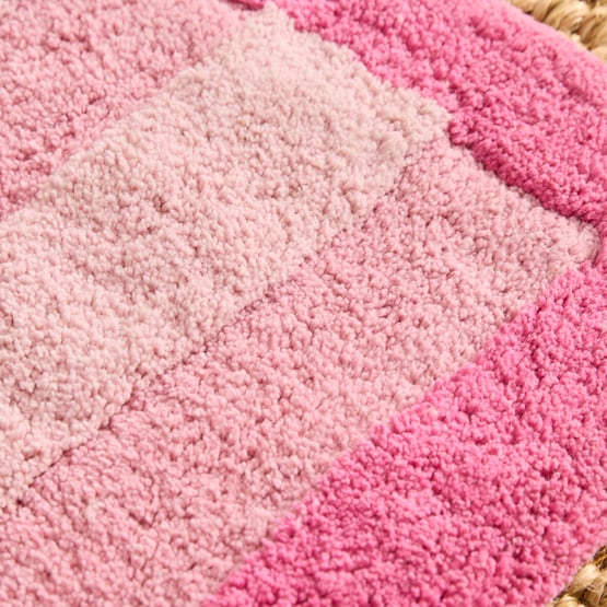 Freya Pink Stripe Rug