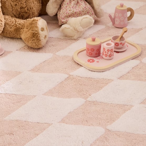 Pink Diamond Rug