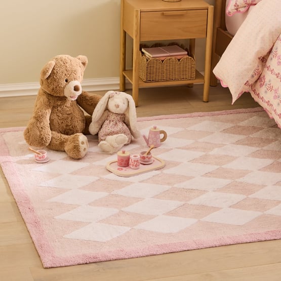 Pink Diamond Rug
