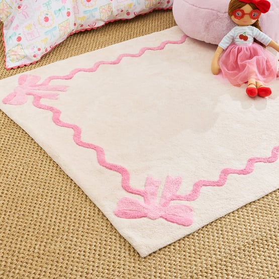 Pink Bow Rug