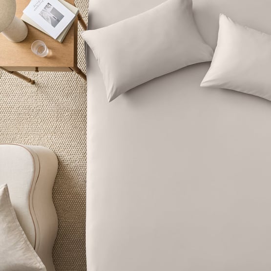 Cotton Sateen Silver Sheet Separates