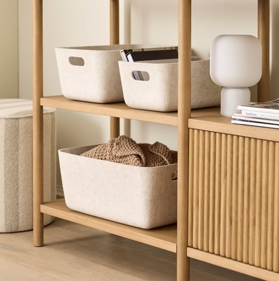 Osaka Natural Felt Storage Baskets
