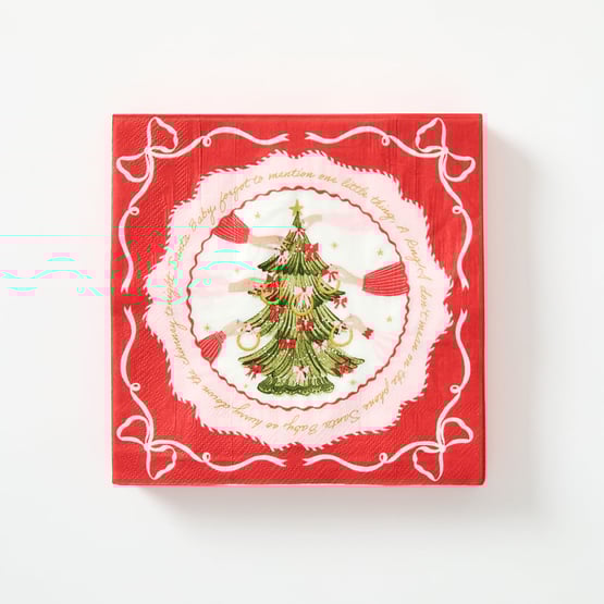 Festive 12 Days of Christmas Paper Napkin Pack of 40