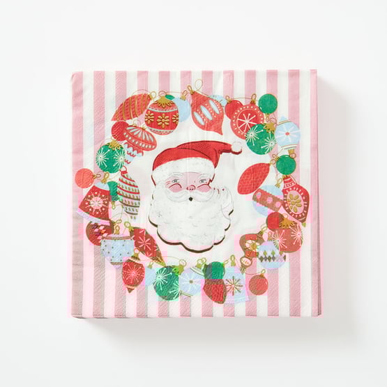Festive Vintage Christmas Paper Napkin Pack of 40