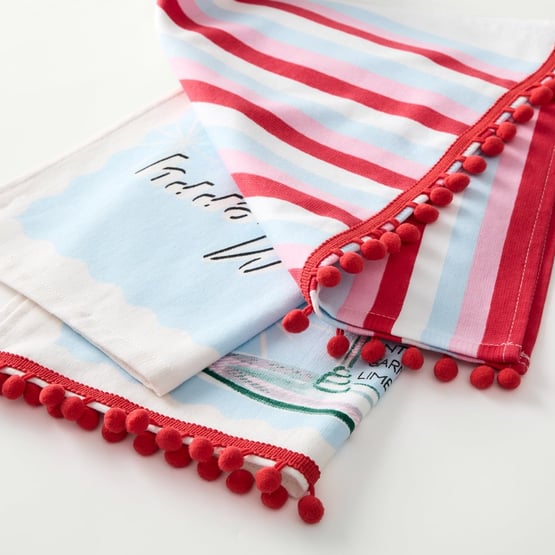 Let's Get Merry Tea Towel Pack of 2