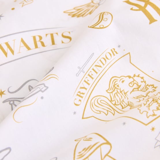 Harry Potter Hogwarts White Sheet Set 