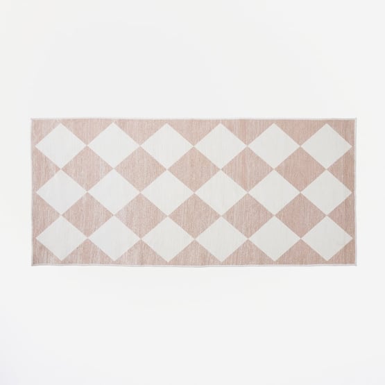 Diamond Pearl Washable Runner