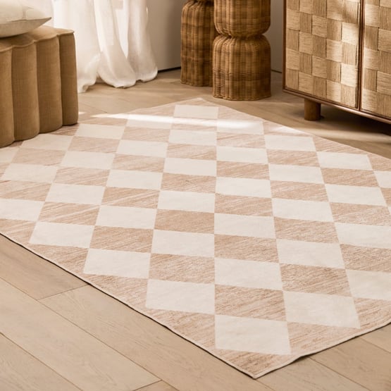 Diamond Pearl Washable Rug