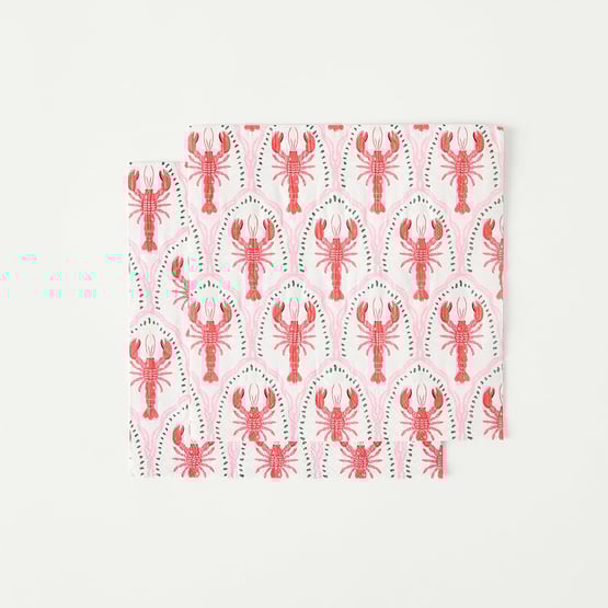 La Mer Lobster Paper Napkins Pack of 40