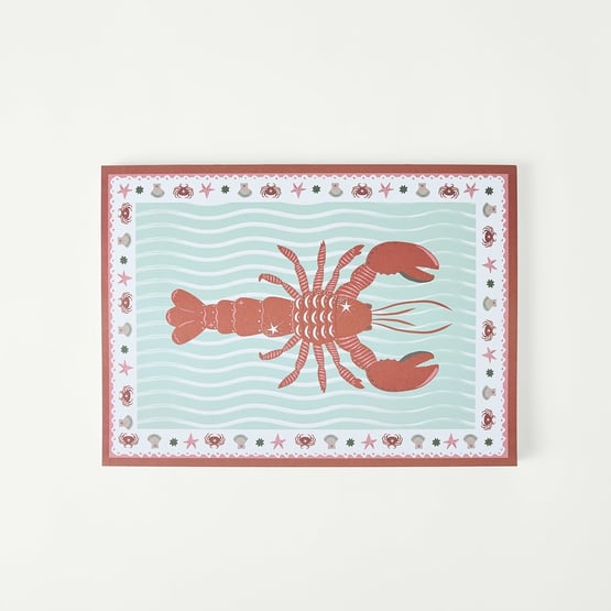 La Mer Lobster Paper Placemat Pack of 50