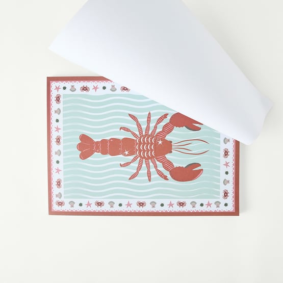 La Mer Lobster Paper Placemat Pack of 50
