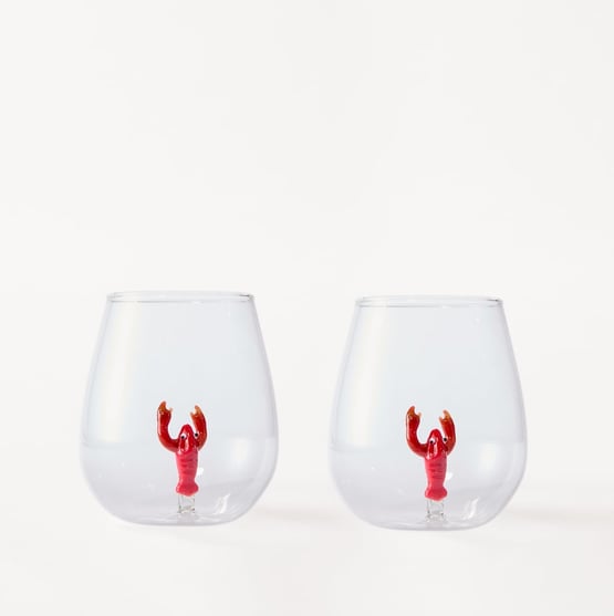 Summer Sealife Lobster Tumbler Pack of 2