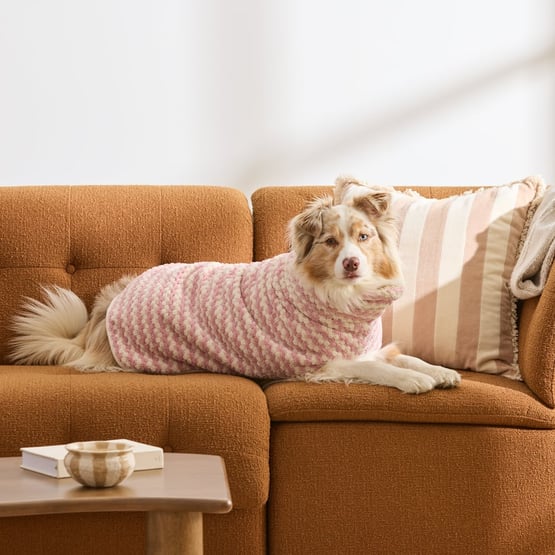 European Lola Pink Blossom & Natural Turkish Cotton Drying Jacket