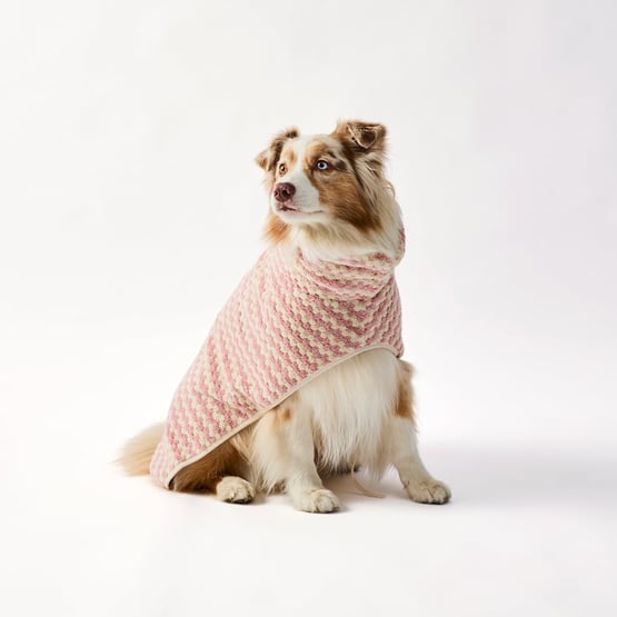 European Lola Pink Blossom & Natural Turkish Cotton Drying Jacket