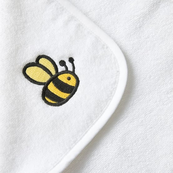 Australian Cotton White Bee Washer Cloth Pack of 2